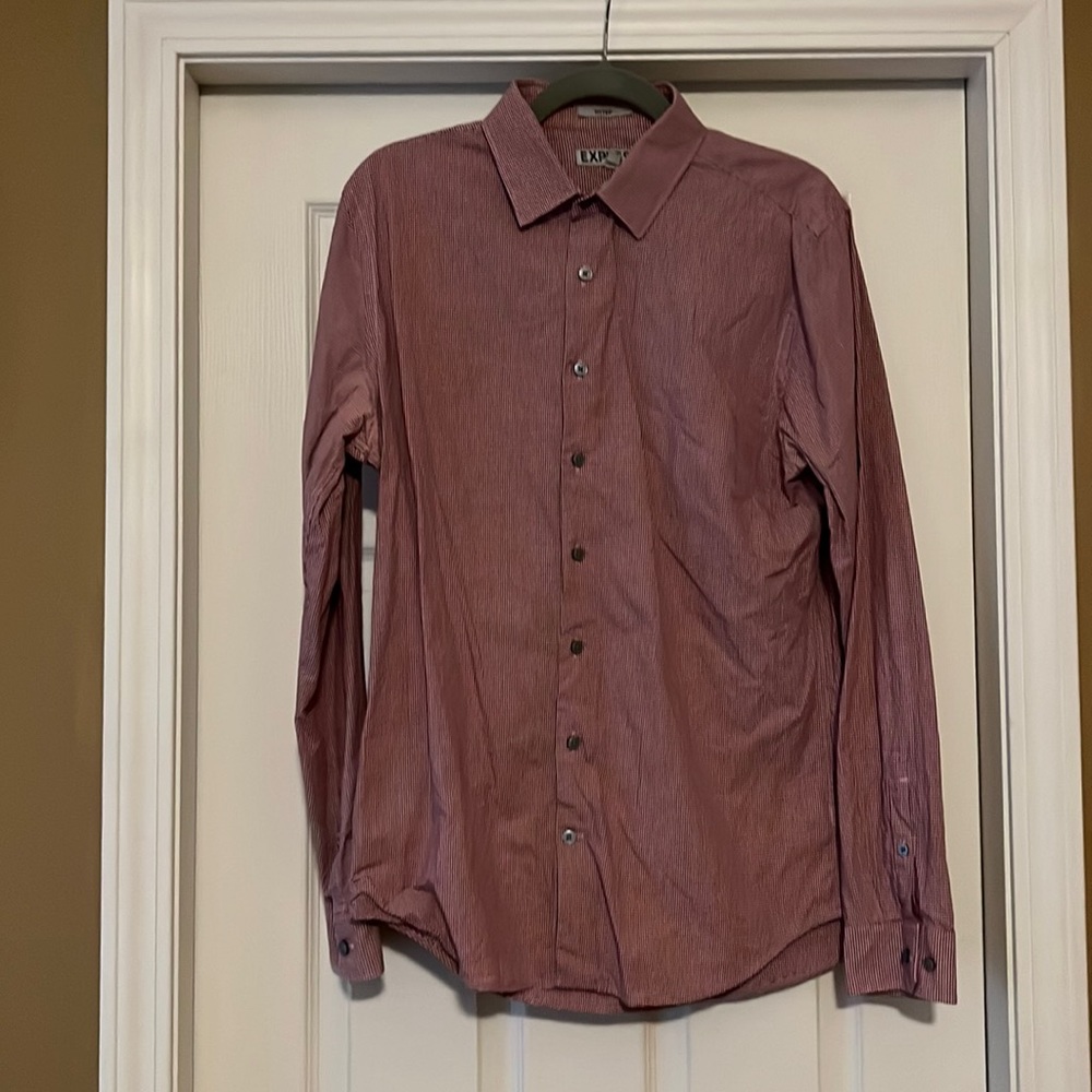 Red/Maroon Express Dress Shirt